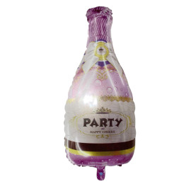 Globo Botella Rosa Party